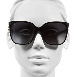 Black Oversized Gucci Sunglasses